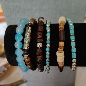 NWOT Stackable Bracelets , Set Of Six